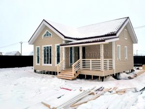 Каркасный дом 7,5х9 СНТ Колос