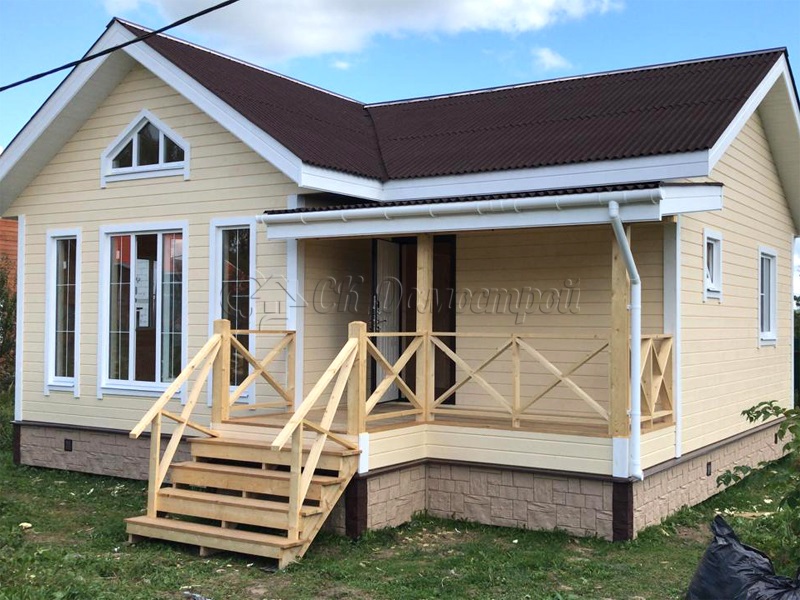 Каркасный дом 7,5х9 СНТ Ветеран