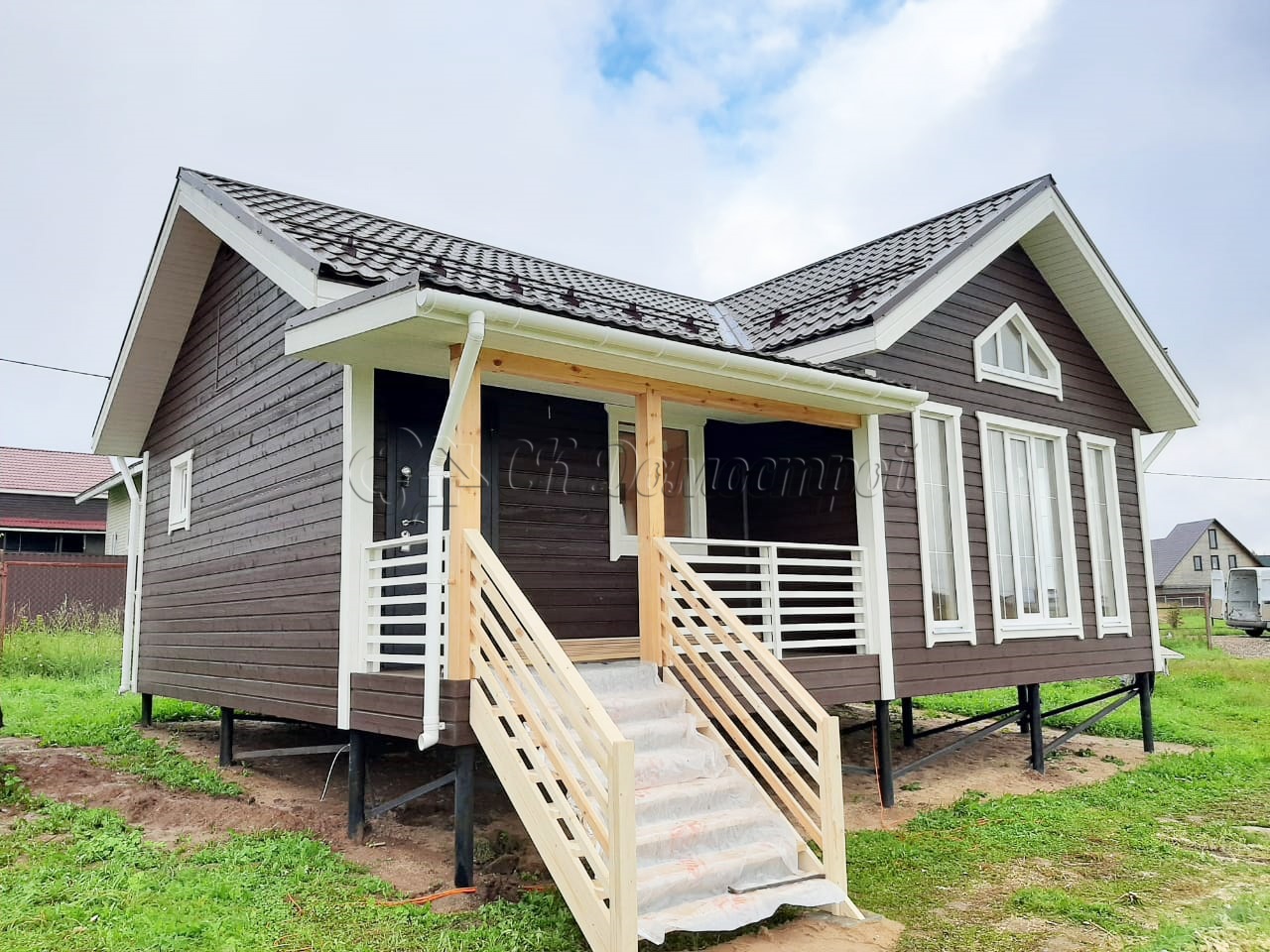 Каркасный дом 7,5х9 ТСН Удачный