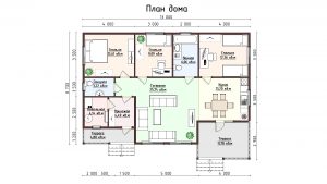 Дом «Наумов» 8,7х13 м