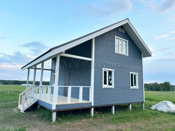 Каркасный дом 8х8,5 деревня Гришино