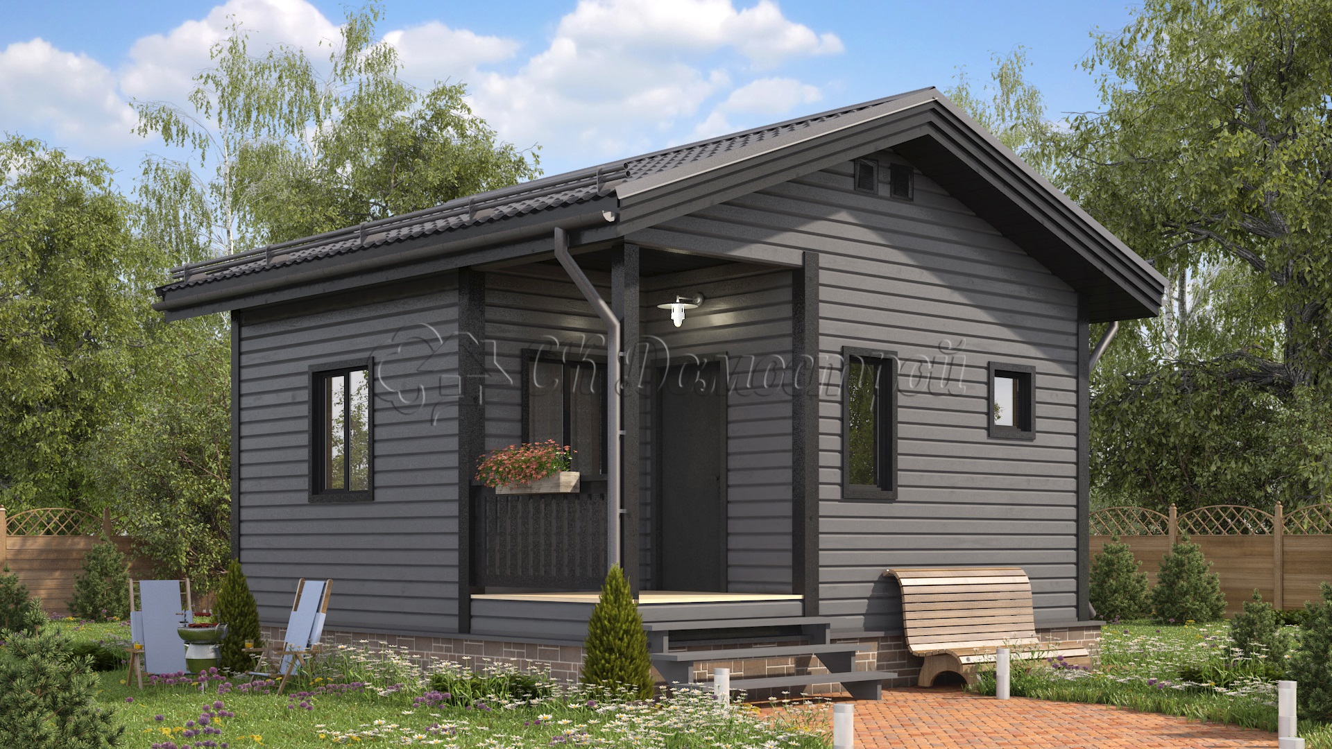 Баня «Яна» 6х6 м