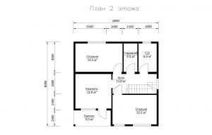 Дом «Агапов» 8х8 м