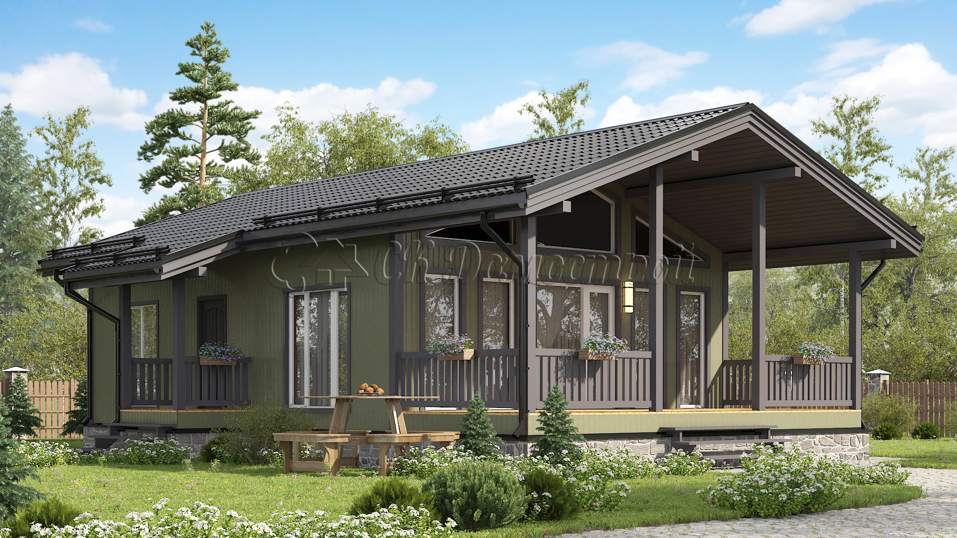 Каркасный дом 8х13 «Яромиров»