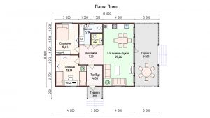 Дом «Яромиров» 8х13 м