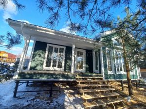 Каркасный дом 10х10 СНТ Трудовой Отдых