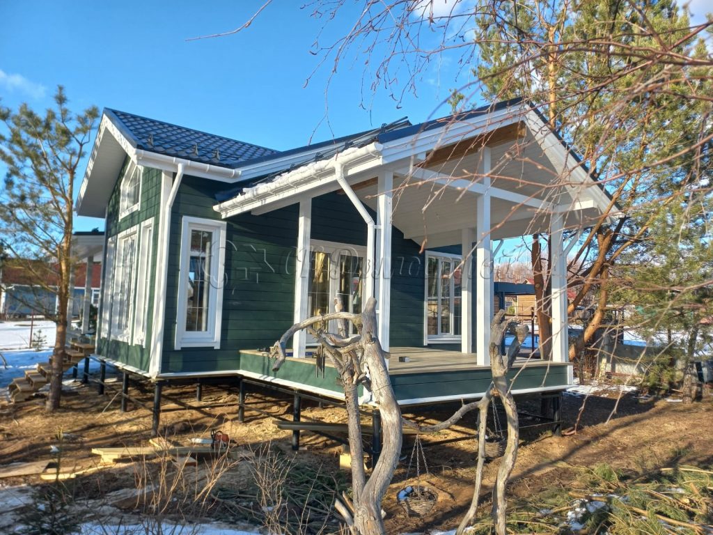 Каркасный дом 10х10 СНТ Трудовой Отдых