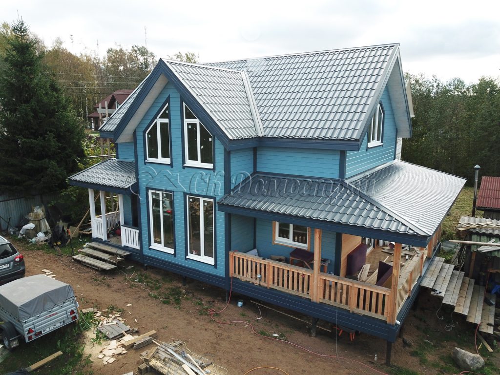 Каркасный дом 7,5х12 поселок Первомайское