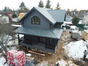 Каркасный дом 7,5х12 Садоводство Заря