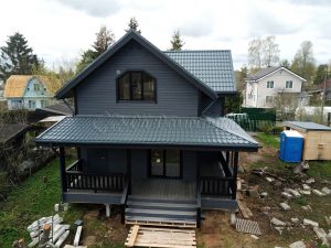 Каркасный дом 7,5х12 Садоводство Заря