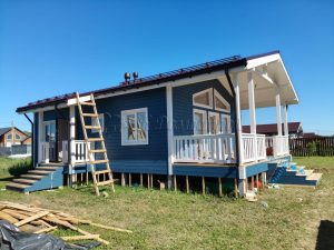 Каркасный дом 7х11,5 ДНП Спутник