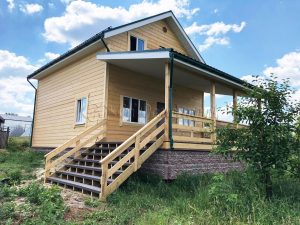 Каркасный дом 7х8 деревня Лесная Слобода