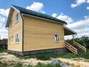 Каркасный дом 7х8 деревня Лесная Слобода