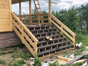 Каркасный дом 7х8 деревня Лесная Слобода