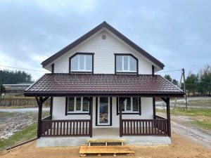 Каркасный дом 7х8 поселок Мельниково