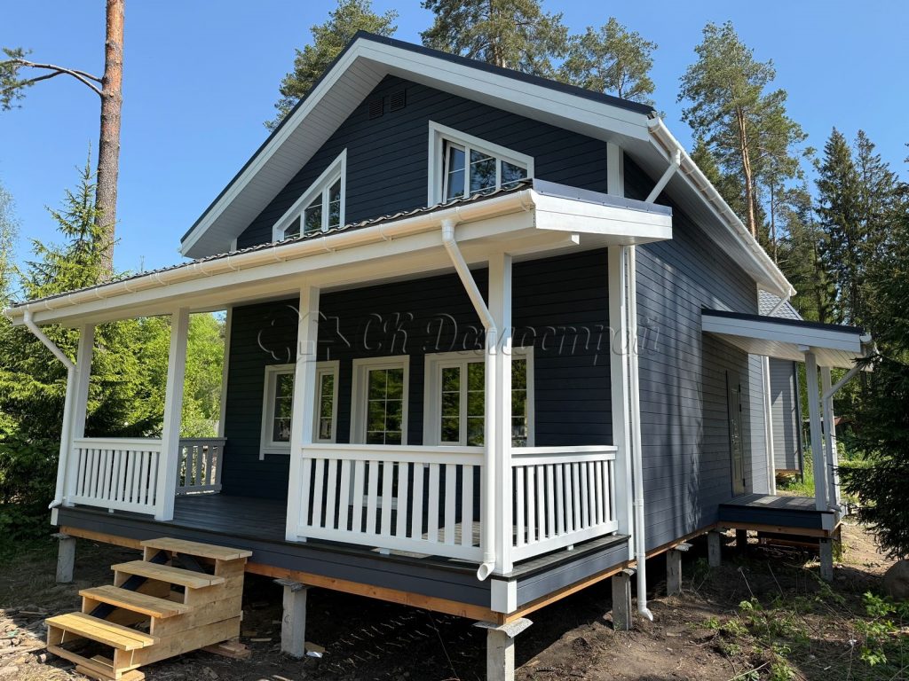 Каркасный дом 7х8 поселок Симагино