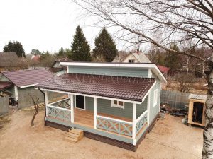 Каркасный дом 7х8 СНТ Кировец