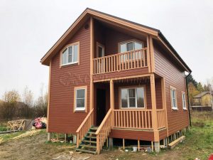 Каркасный дом 7х8,5 село Чисменское