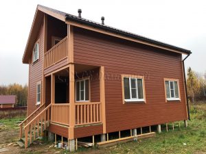 Каркасный дом 7х8,5 село Чисменское