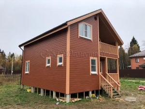 Каркасный дом 7х8,5 село Чисменское