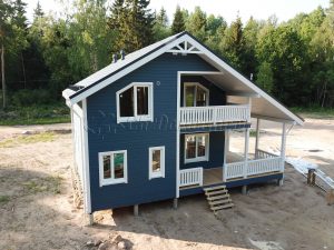 Каркасный дом 8х10,5 деревня Турово