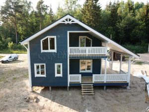 Каркасный дом 8х10,5 деревня Турово