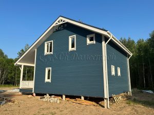 Каркасный дом 8х10,5 деревня Турово