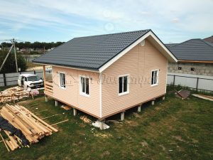 Каркасный дом 8х8 деревня Александровка