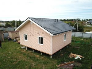 Каркасный дом 8х8 деревня Александровка