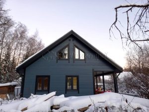 Каркасный дом 8х8 деревня Петелино