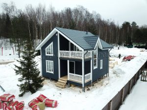 Каркасный дом 8х8 Первомайское