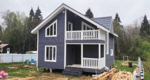 Каркасный дом 8х8 поселок Святые Ключи