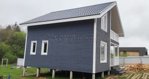 Каркасный дом 8х8 поселок Святые Ключи