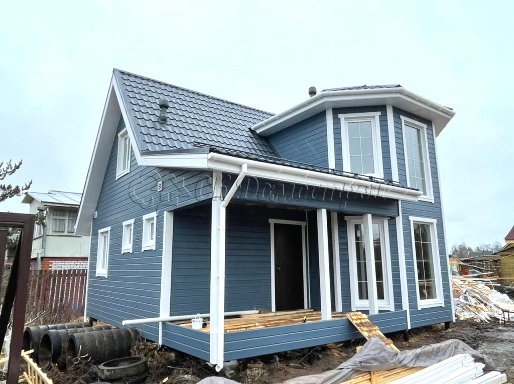 Каркасный дом 8х8 СНТ Прометей