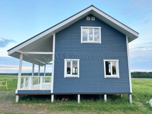 Каркасный дом 8х8,5 деревня Гришино