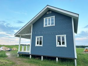 Каркасный дом 8х8,5 деревня Гришино