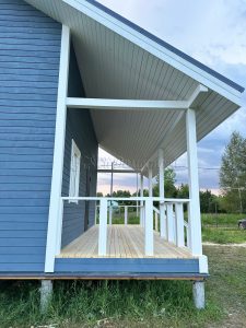 Каркасный дом 8х8,5 деревня Гришино