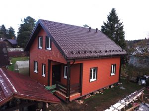 Каркасный дом 8х8,5 СНТ Русские Самоцветы