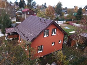 Каркасный дом 8х8,5 СНТ Русские Самоцветы