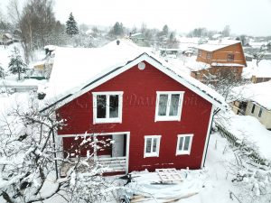 Каркасный дом 9х10,5 СНТ Выборжец