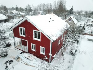 Каркасный дом 9х10,5 СНТ Выборжец