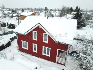 Каркасный дом 9х10,5 СНТ Выборжец