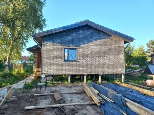 Каркасный дом 9х12,5 деревня Дуплево