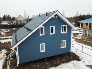 Каркасный дом 9х9,5 деревня Лемболово