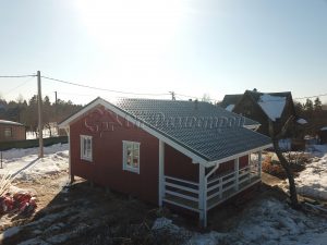 Каркасный дом 9х9,5 деревня Маттия