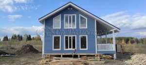 Каркасный дом 9х9,5 деревня Мелечкино