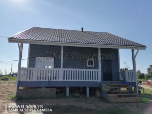 Каркасный дом 9х9,5 деревня Мелечкино