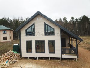 Каркасный дом 9х9,5 деревня Светлое