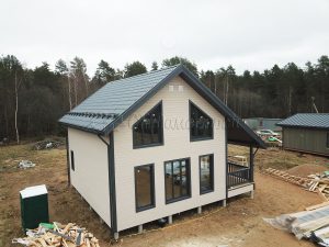 Каркасный дом 9х9,5 деревня Светлое