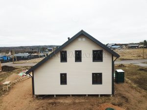 Каркасный дом 9х9,5 деревня Светлое